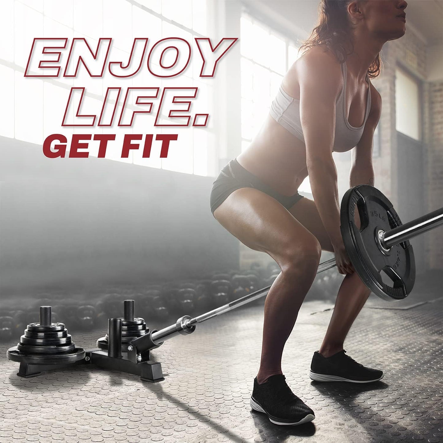 Yes4All T-Bar Row Platform with 360° Swivel – Fits 1” & 2” Olympic Bars – Easy Install