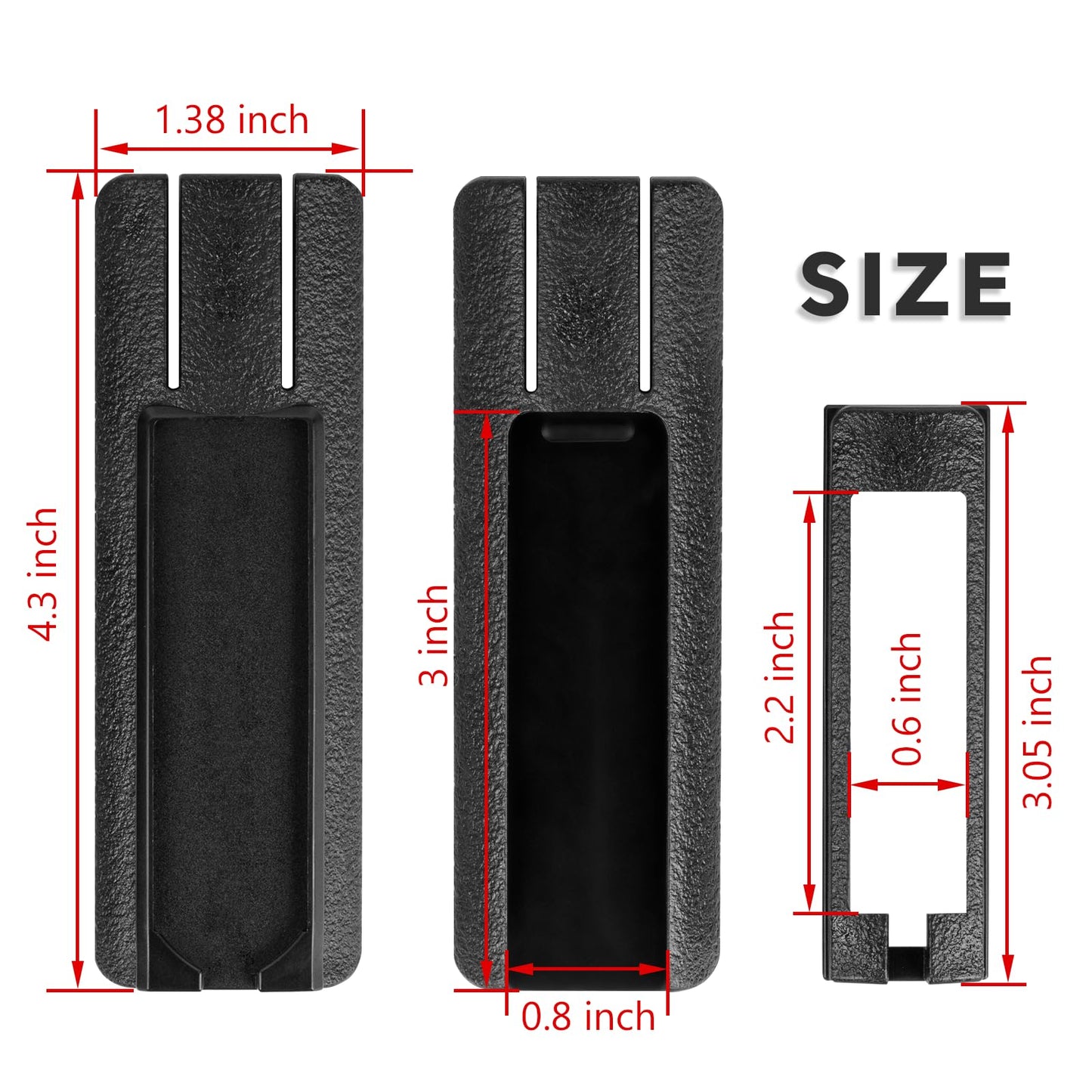 ACTIONUNION Pressure Switch Mount for PEQ 15 and Tactical Flashlight fits 20mm Picatinny Rail (Black, 1 Pack)