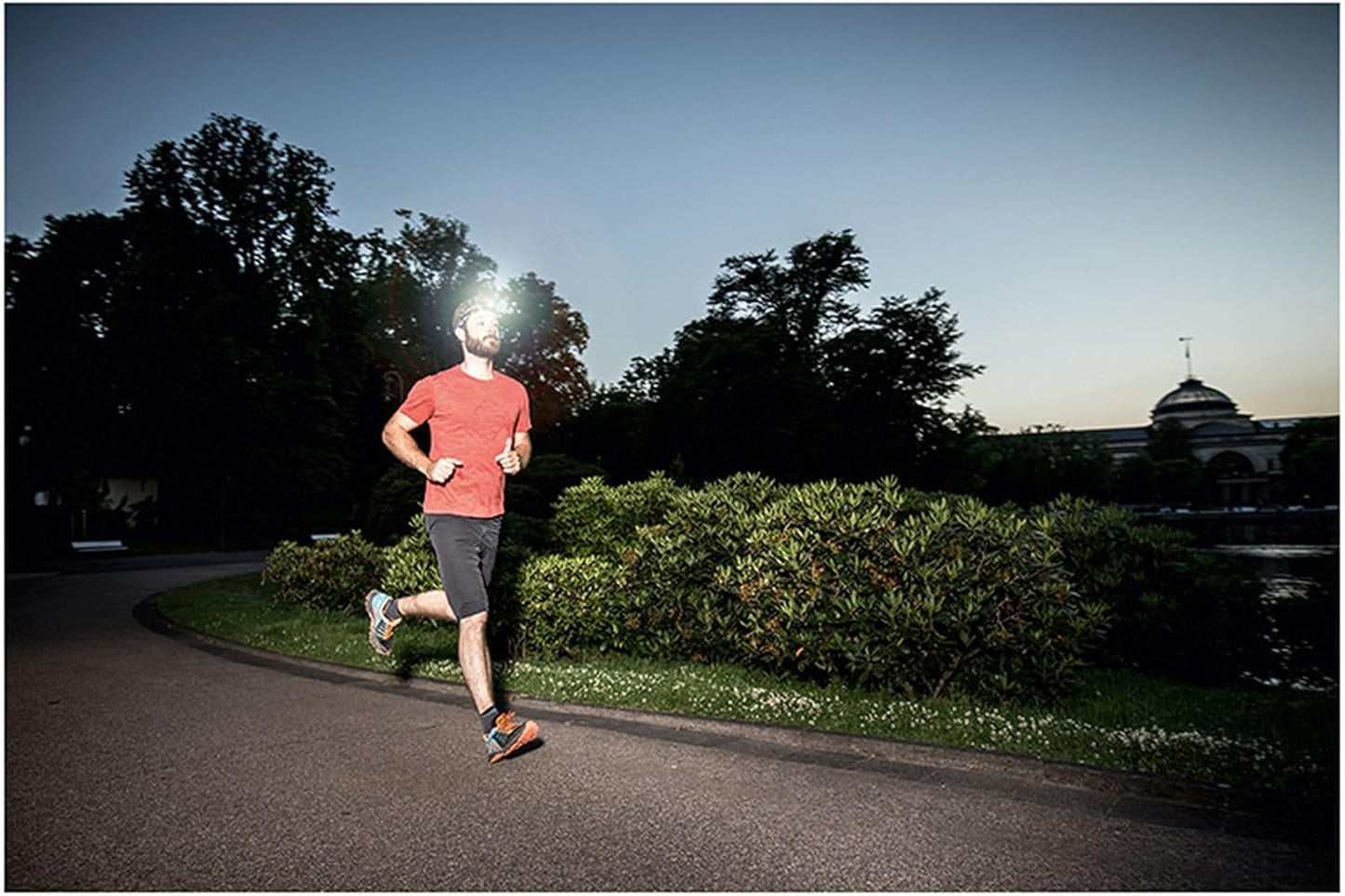 Sigma HEADLED II Multi Sport Head Light/Headlamp, Rechargeable, 120 Lumens, 35 m Beam Range, 400 m Visibility, Integrated Micro USB Recharge, 4 Modes, Washable Elastic Band, IP44 Splash Resistant