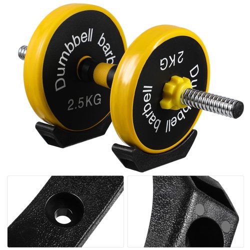 BESPORTBLE Dumbbell Rack, 20 Pcs Bracket Wood Tools Adjustable Dumbbell Stand Dumbbell Rack Saddle Dumbbell Racks Weight Rack Replacement Dumbbell Holder Workout Equipment Workout Tool