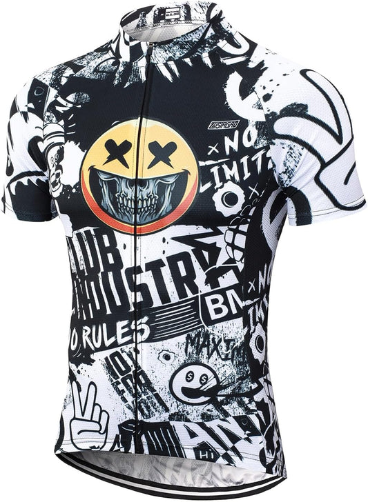 Strgao Men's Cycling Jersey Bike Short Sleeve Shirt