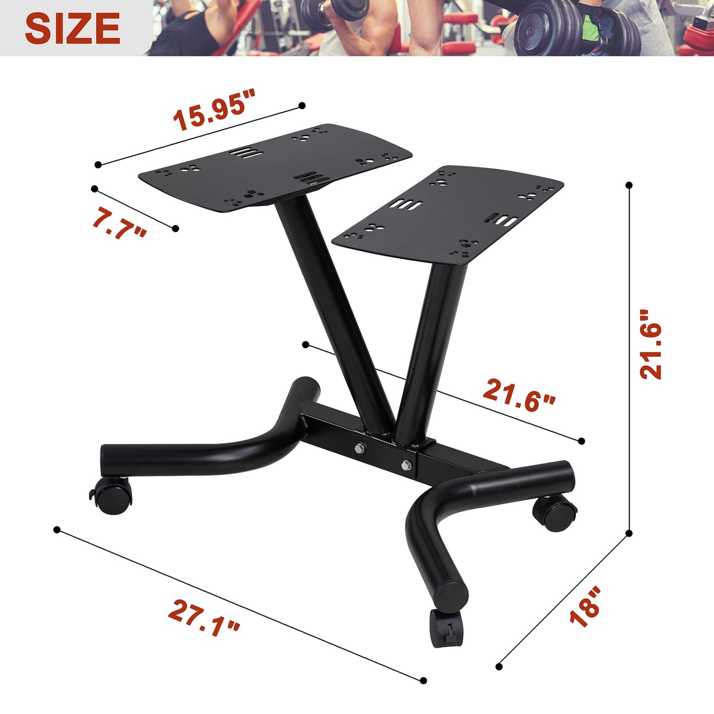 ALTLER Adjustable Dumbbell Stand Fitness Dumbbell Rack & Weight Rack for Home Gym Set