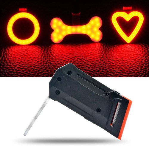 Cycling Lights-USB Rechargable Bike tailligh with 5 Kinds of Light Mode,Bone Monochromatic,Fits on Any Road Bikes, Mountain Bikes, Helmets for Optimum Cycling Safety
