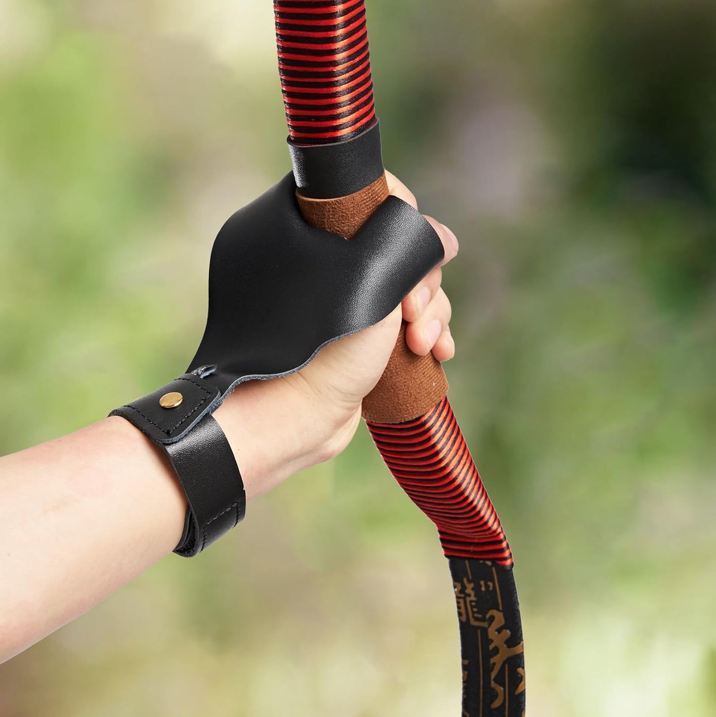TOPARCHERY Archery Hand Guard Protector Shooting Glove Black for Left Hand (Black)
