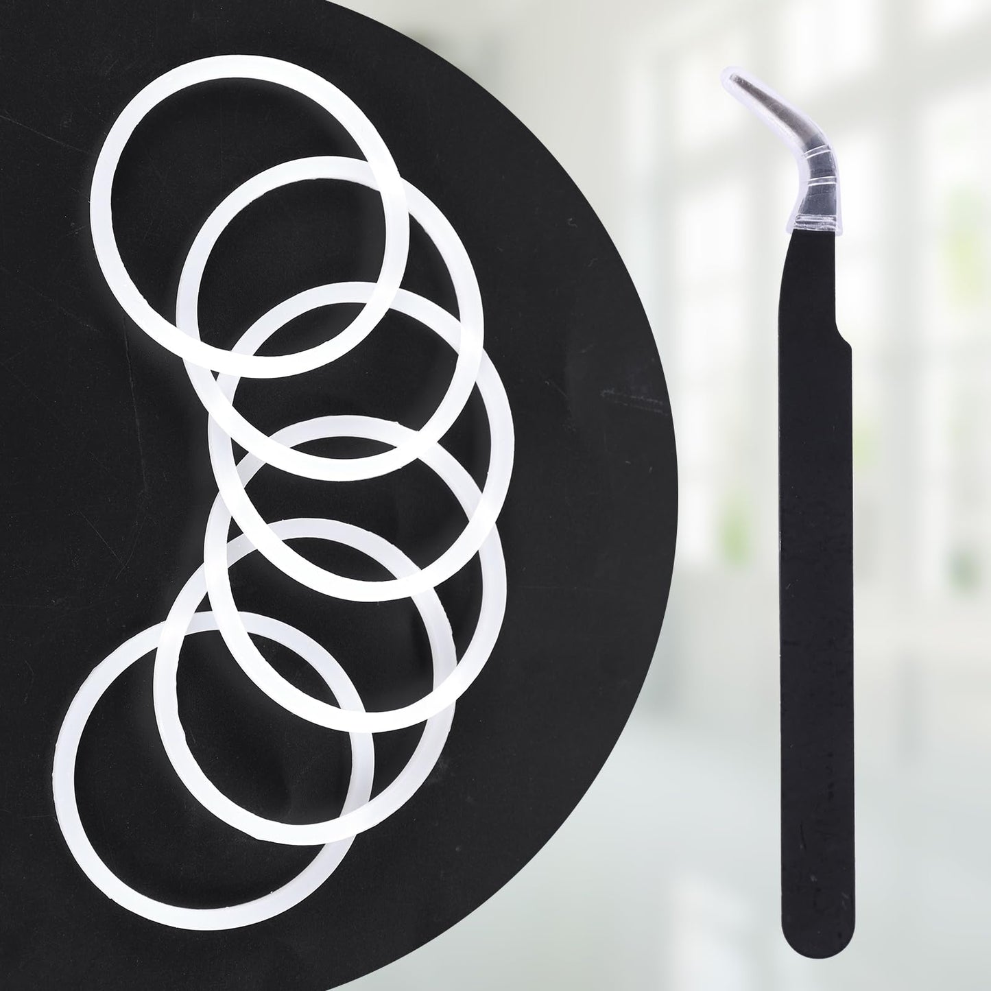 6pcs Silicone O-Rings for Water Bottle, Wide Mouth Seals Replacement with Tweezers Water Bottle Replacement Gaskets for Hydroflask 12/16/24/32/40 oz Bottles