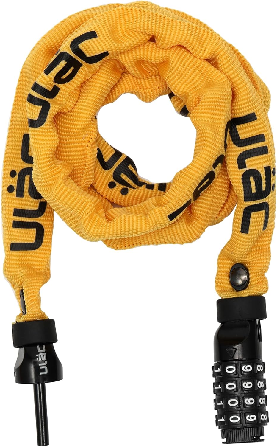 52ND Street Neo Chain Lock Combo, Resettable 4-Digit Combination Anti-Theft Bicycle Lock (Black)