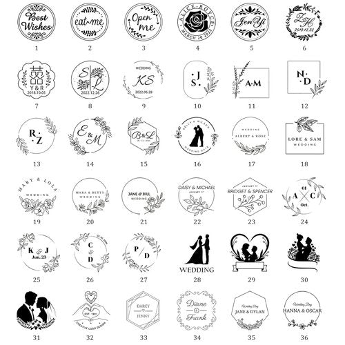 Custom Wax Seal Stamp,Personalized Wax Seal Stamp Kit with Your Design/Logo/Text for Wedding Invitations, Gift Wrapping, Envelopes, Party Favors,Christmas