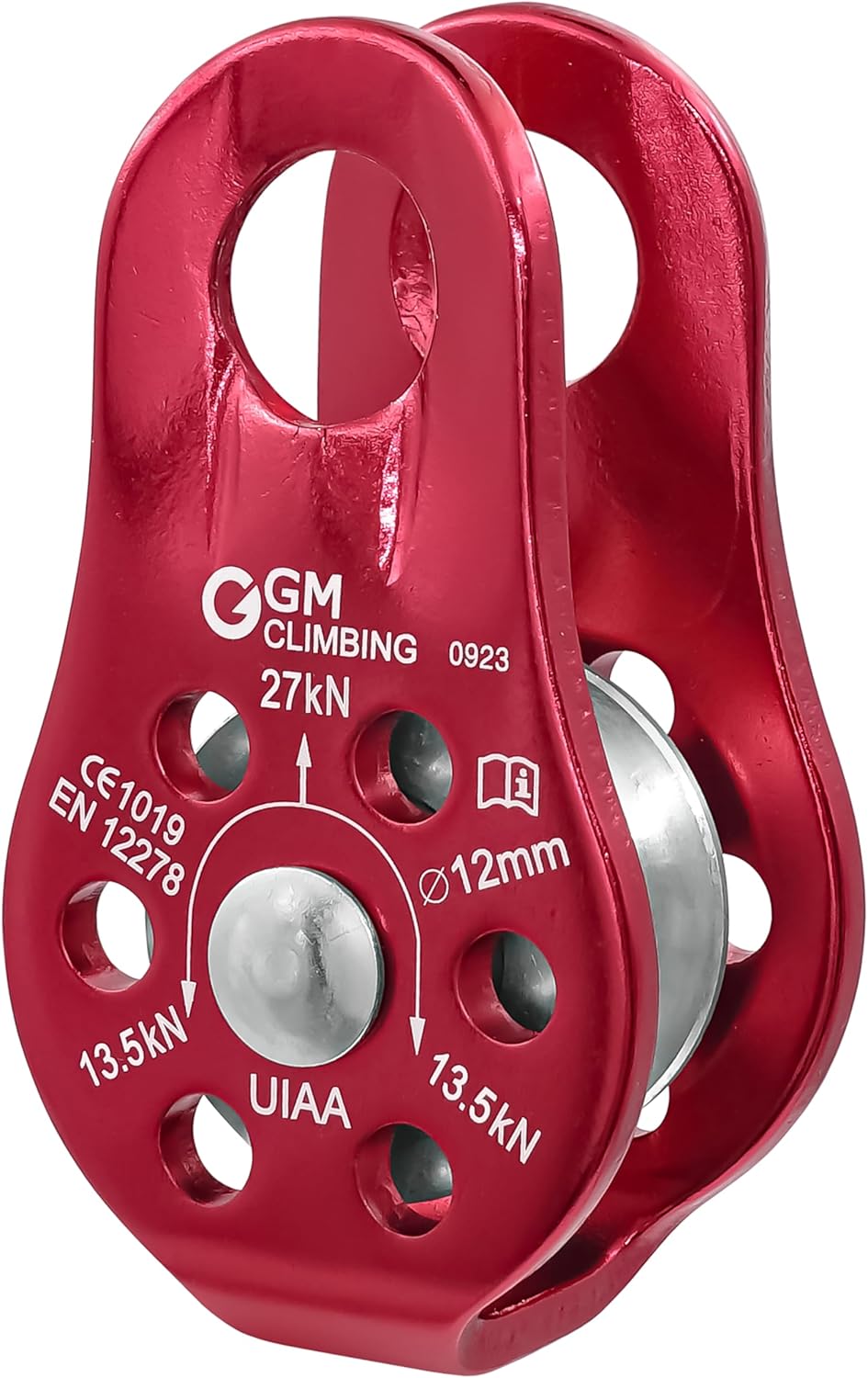 GM CLIMBING Fixed Micro Pulley 27kN CE UIAA Certified Slack Tender for Hitch Tending