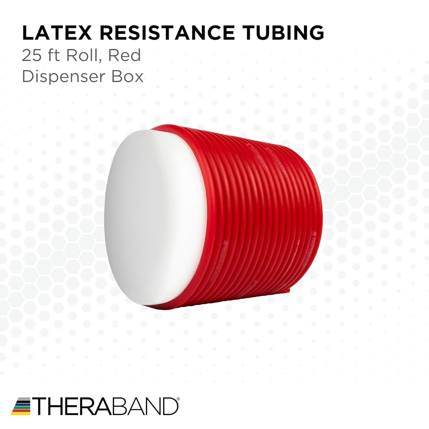 THERABAND Latex Resistance Tubing, Green, Heavy, Level 3, 25 ft Roll, Professional Grade for Upper and Lower Body Workouts, Cut-to-Length, Color-Coded Resistance Levels