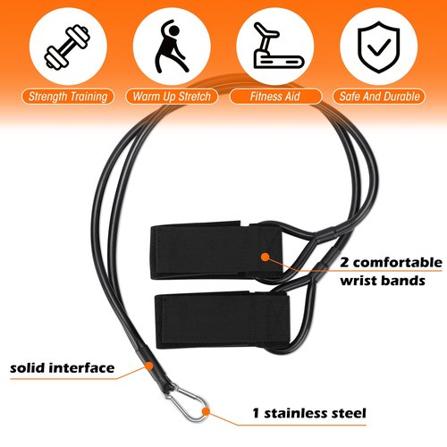Zomiboo Baseball Bands Sports Resistance Exercise Bands Arm Strength Training Softball Baseball Pitching Training Workout Equipment for Youth Adult(20 Lbs,Black)