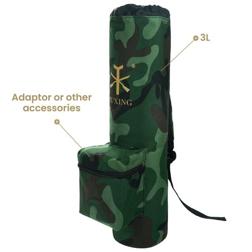 TUXING Pcp Carbon Fiber Tank,Paintball Air Tank & Cylinder Carrier Bag Pouch Backpack 3L/6.8L/9L (3L-camouflage)