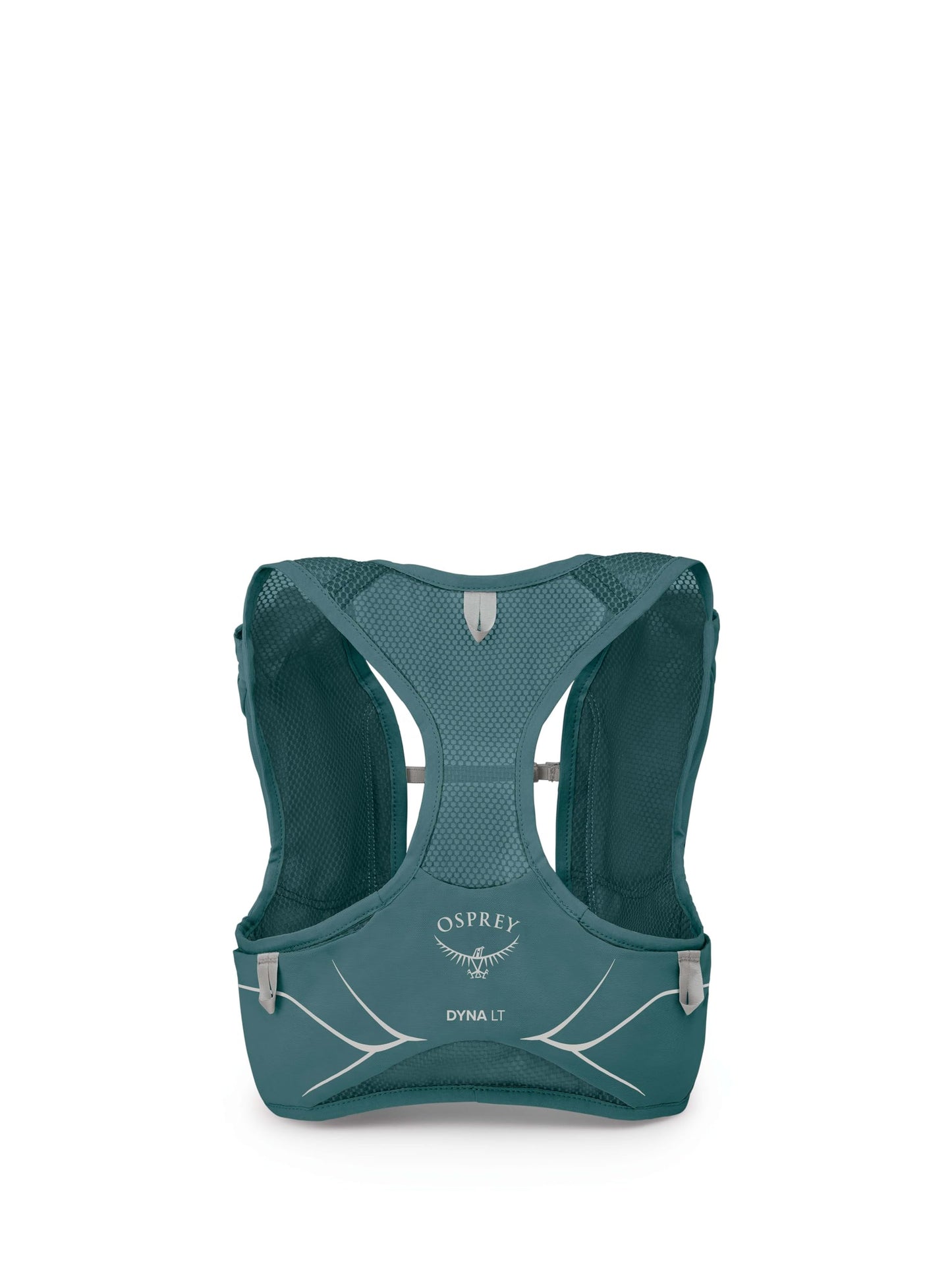 Osprey Dyna LT Women's Running Hydration Vest with Hydraulics Soft Flasks, Cascade Blue/Silver Lining, Medium