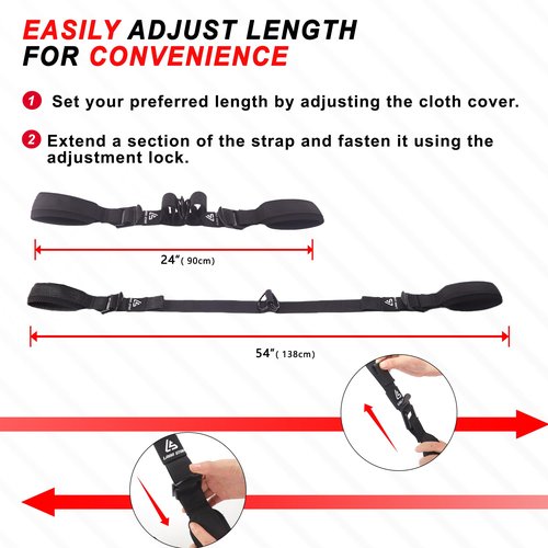 Tricep Rope Cable Attachment Adustable Length (24-54 Inch),Ideal Alternative for 27 36 48 Inch Long Tricep Ropes, Greater Range of Motion,Pull Down Rope Extension Straps Cable Crossover Accessories
