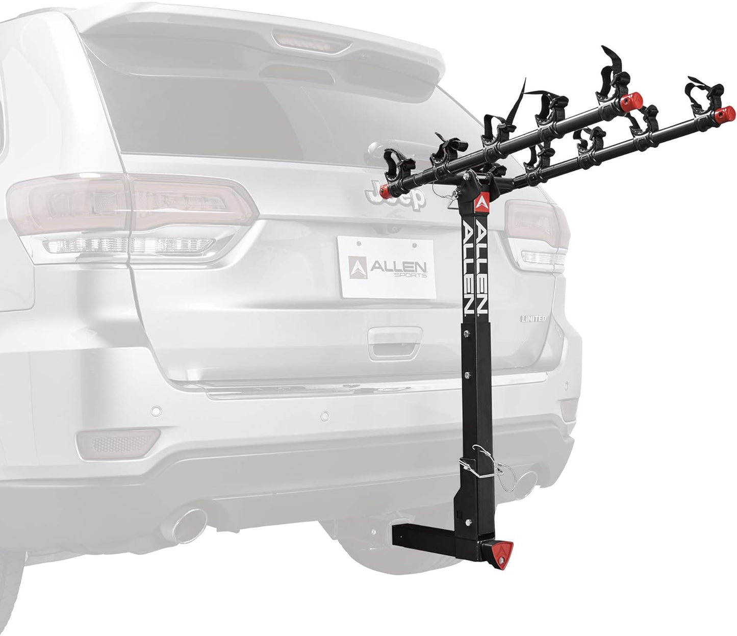 Allen Sports Deluxe Locking Quick Release 5-Bike Carrier for 2 in. Hitch, Model 552QR , Black
