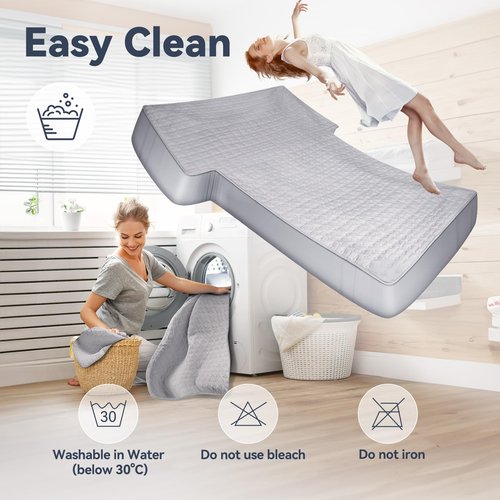 GOTIDY Full Sheets for Car Bed Air Mattress, Car Air Mattress Sheets for Car SUV Mattress Dirt Resistant, Ultra Soft TPU Waterproof (Grey)