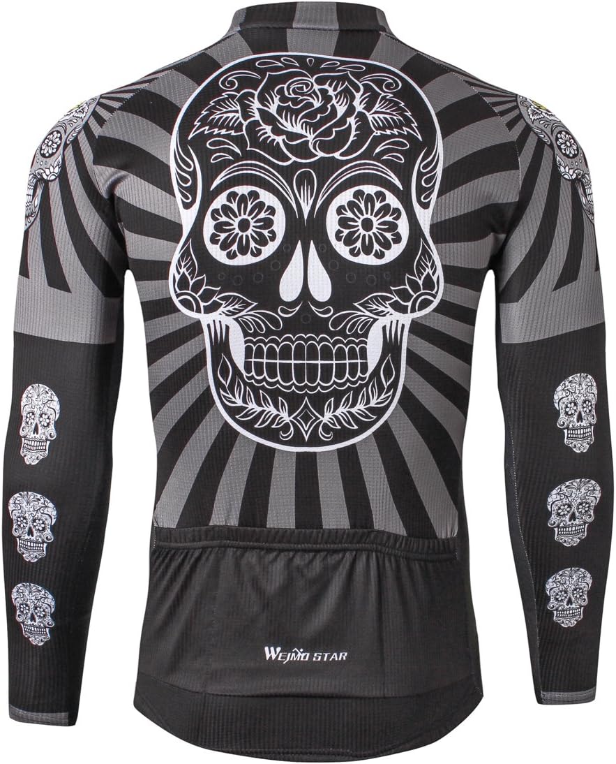 JPOJPO Cycling Jersey Men, Mountain Bike Shirt Tops S-5XL - Breathable and Quick Dry