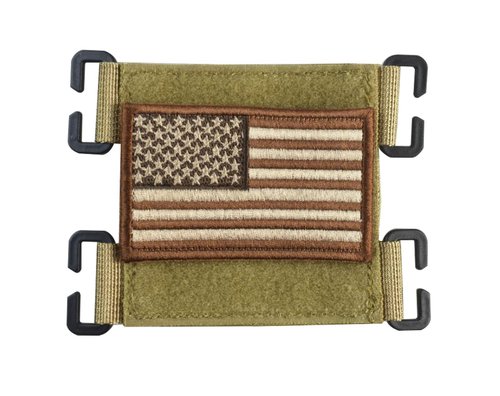 Molle Patch Display Holder,Hook and Loop Tactical Morale Patches Board Molle Attachment Molle Patch Panel with Laser Cutting Loop for Backpack Tactical Vest (Khaki 3")