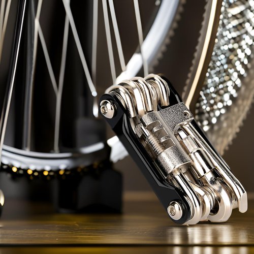 WIWUE GUO Bike Chain Tool, Ultimate Bike Multitool Kit - Lightweight Stainless Steel - Includes Chain Breaker, Tire Repair Kit, Motorcycle Accessories