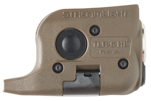 Streamlight 69341 TLR-6 HL 300-Lumen Rechargeable Tactical Weapon Light with Integrated Red Aiming Laser Designed Exclusively and Solely for Glock 42/43 & 43X/48 Non-Railed, Flat Dark Earth Brown