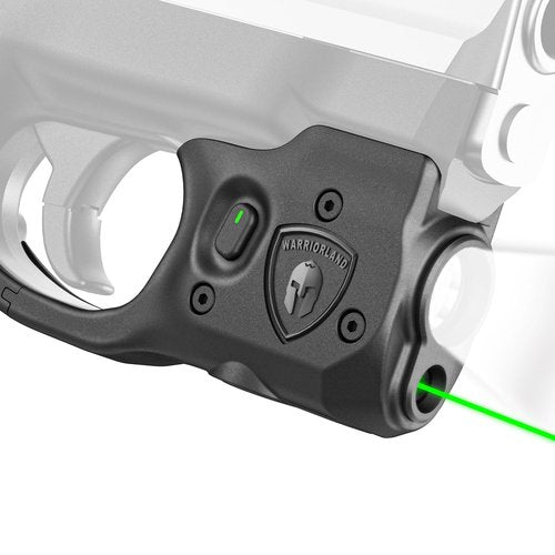 WARRIORLAND Pistol Light Laser Combo Fits S&W M&P 9 /.40 Shield M2.0 Only, Not for Shield/Plus/EZ/Shield .45, Compact 150-Lumen Trigger Mounted Light with Green Laser & White LED, 3 Light Modes