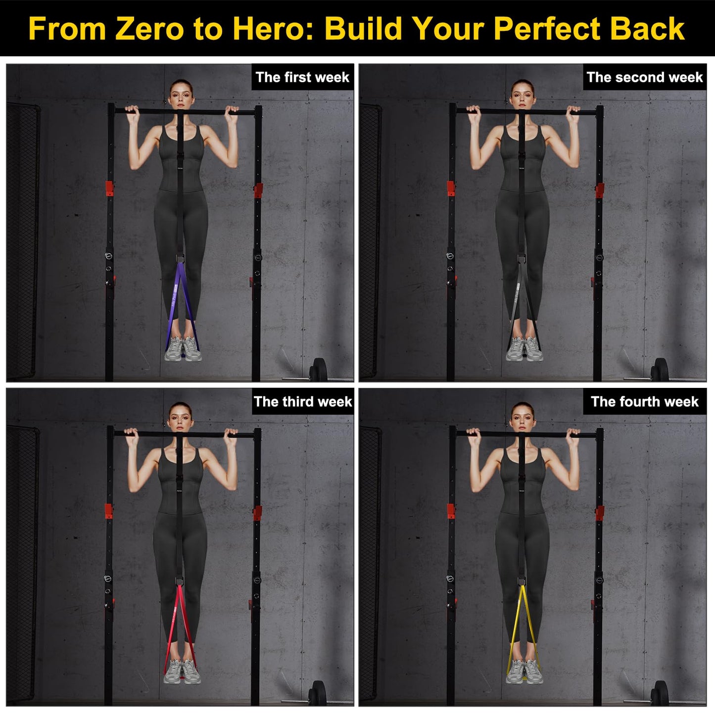 Ally Peaks Pull Up Assistance Bands System,Up to 410 lbs Assistance, Resistance Bands,Adjustable and Replaceable Pull Up Assist Band,Assisted Pull Up Resistance Bands for Pull Up Assist Push Up Assist