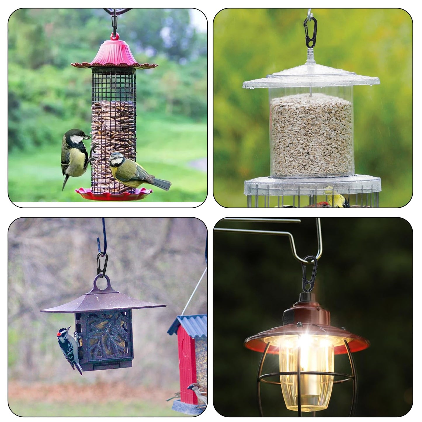 30Pcs Mini Carabiner Clip 1.2 Inch Small Carabiner Clips Metal Tiny Spring Snap Hook Quick Release Carabiner Keychain Clip for Camera Strap Backpack Keychains Accessories