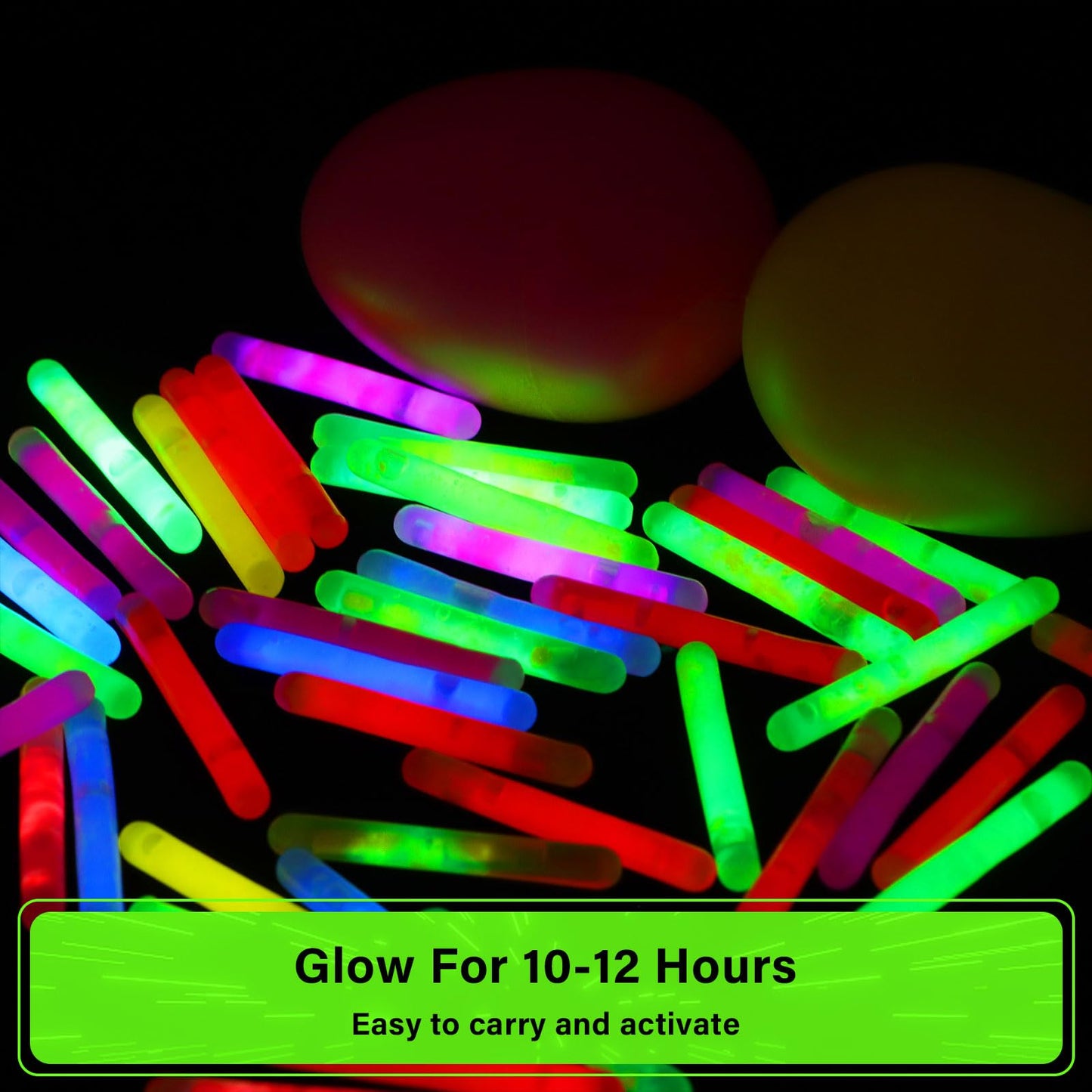 600 Pcs Fishing Glow Sticks Bulk 1.5 Inch Mini Glow Sticks Small Glow in The Dark Bobbers Night Fishing Glow Stick Rod Tip Glow Sticks Underwater Light Stick for Rave Easter Halloween Christmas Decor