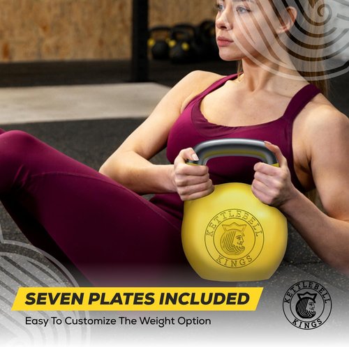 Competition Kettlebells 8-48 KG with 35mm Handle | Premium Hand Weights for Home Gym & Strength Training