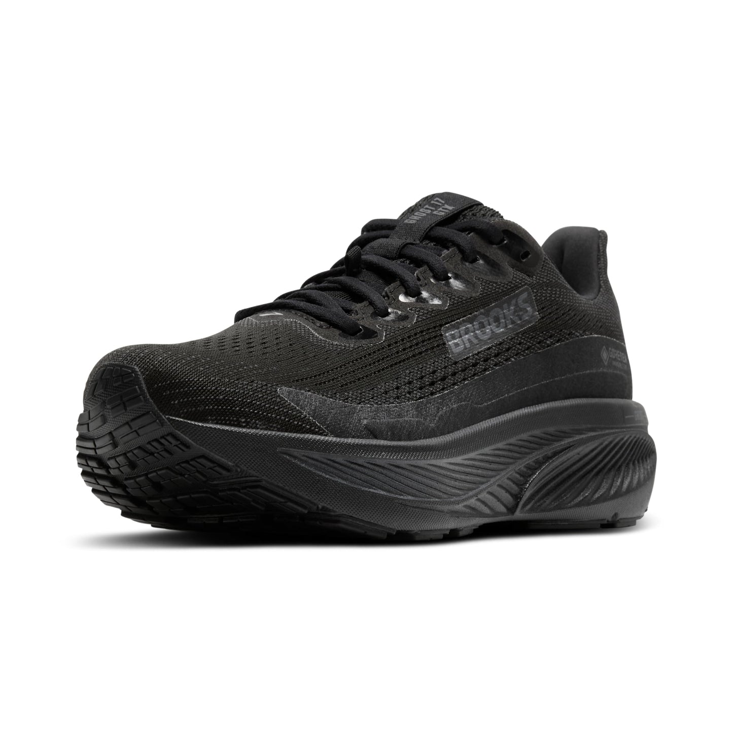 Brooks Men’s Ghost 17 GTX Waterproof Supportive Running & Walking Shoe - Black/Black/Ebony - 13 Medium