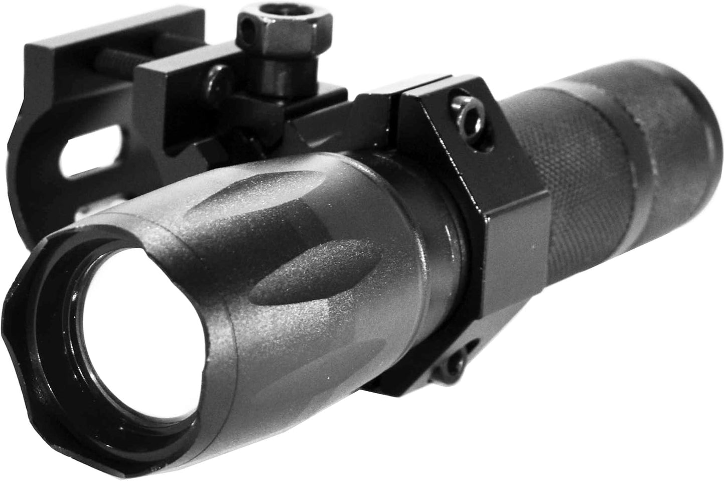 Trinity 1000 Lumen led Flashlight for mossberg 590 12ga Home Defense Tactical Hunting Optics Aluminum Black Picatinny Weaver Mounted Adapter Single Rail Mount.