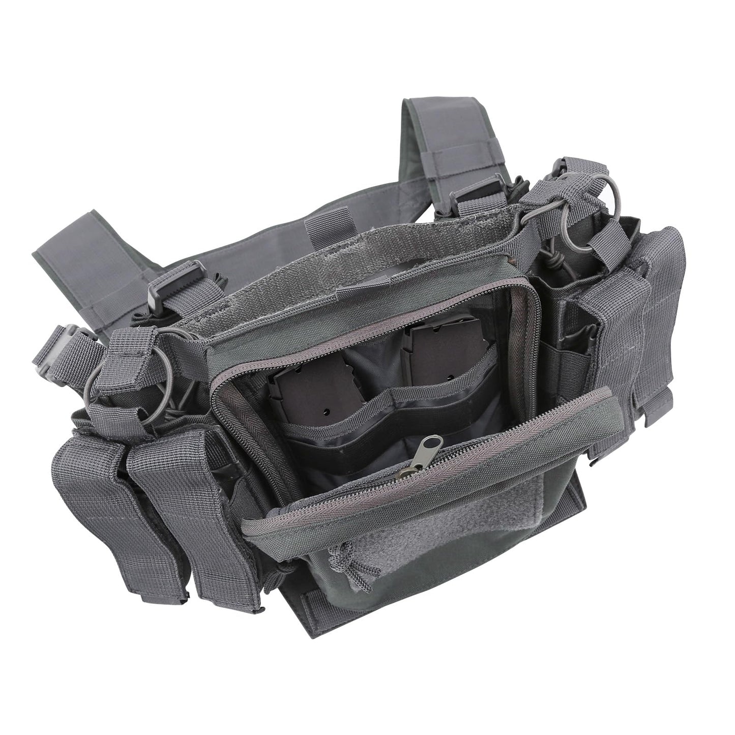REEBOW GEAR Tactical Chest Rig with Mag Pouches - Grey