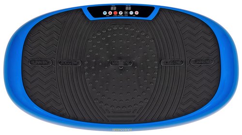 Signature Fitness Vibration Plate Exercise Machine Workout Vibration Fitness Platform with Resistance Loops and Resistance Band, 2D