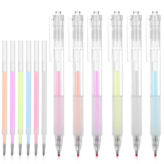 12Pcs Quick Dry Glue Pen Ballpoint Roller Glue Pen, Apply Glues Like Writing Easy Precise Control Fine Tip Tacky Pens Classroom Supplies for Crafting Scrapbook Card Making Foil Calligraphy Artist