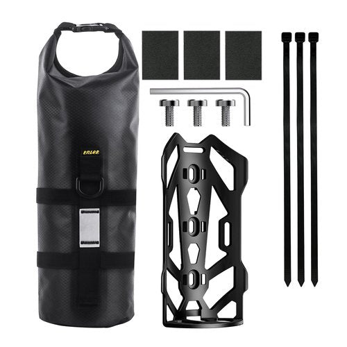 WEEROCK 5L Bike Bag Front Fork Bag 1 Pack Waterproof Bicycle Bag Large Capacity Quick Release Bike Pannier for Mountain Bike MTB, Cruiser Bike, Traveling Bike