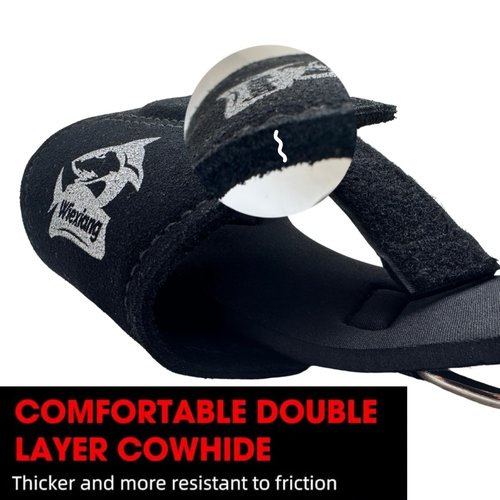 Wiexiang Lifting Straps Wrist Straps for Weightlifting Cowhide Material Robust and Durable Deadlift Straps,Straps for Weightlifting, Bodybuilding, trength Training Wrist Hooks for Men/Women (Black)