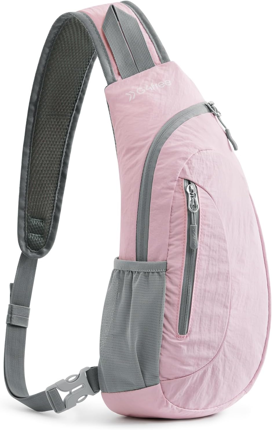 G4Free Sling Bag for Men Women, Small Crossbody Backpack Lightweight Chest Shoulder Bags for Travel, Outdoor and Sports (Black)