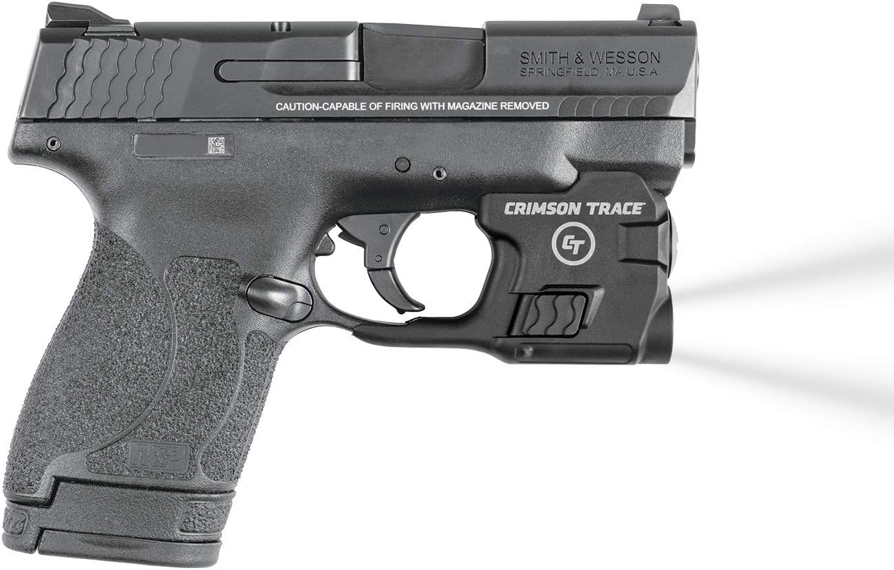 Crimson Trace LTG-770 Lightguard Tactical Weapon Mount Flashlight for Smith & Wesson M&P Shield and M&P Shield 2.0, 110 Lumen LED White Light