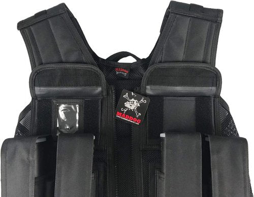 Maddog Tactical Paintball Battle Vest Pod and Tank Holder Walk on Scenario and Woodsball Games - Black