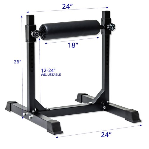 Trademark Innovations Strength Training Leg Machine, Single Leg Squat Machine, Split Squat Stand