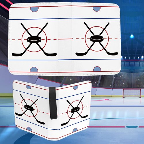 Hockey Card Binder with Sleeves 400 Pocket, Hockey Card Holder for Trading Cards, Hockey Card Collector Album Folder Organizer 3 Ring Binder Spots Cards Storage Case Book for Kids Boys Gift White