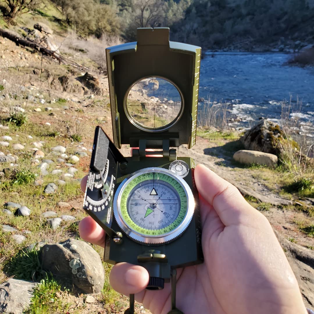 Sighting Navigation Compass with Inclinometer