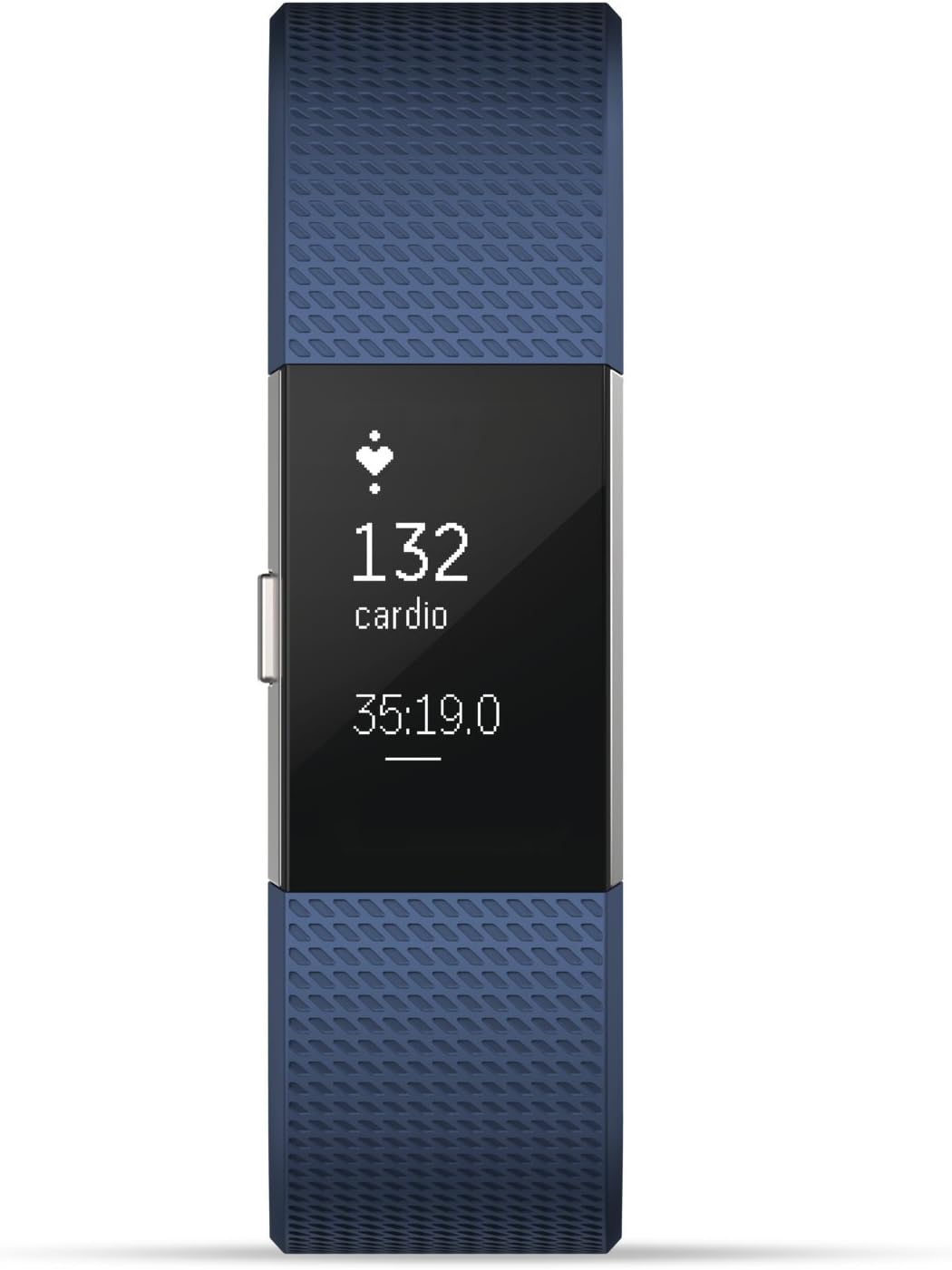 Fitbit Charge 2 Heart Rate + Fitness Wristband, Black, Large (US Version), 1 Count