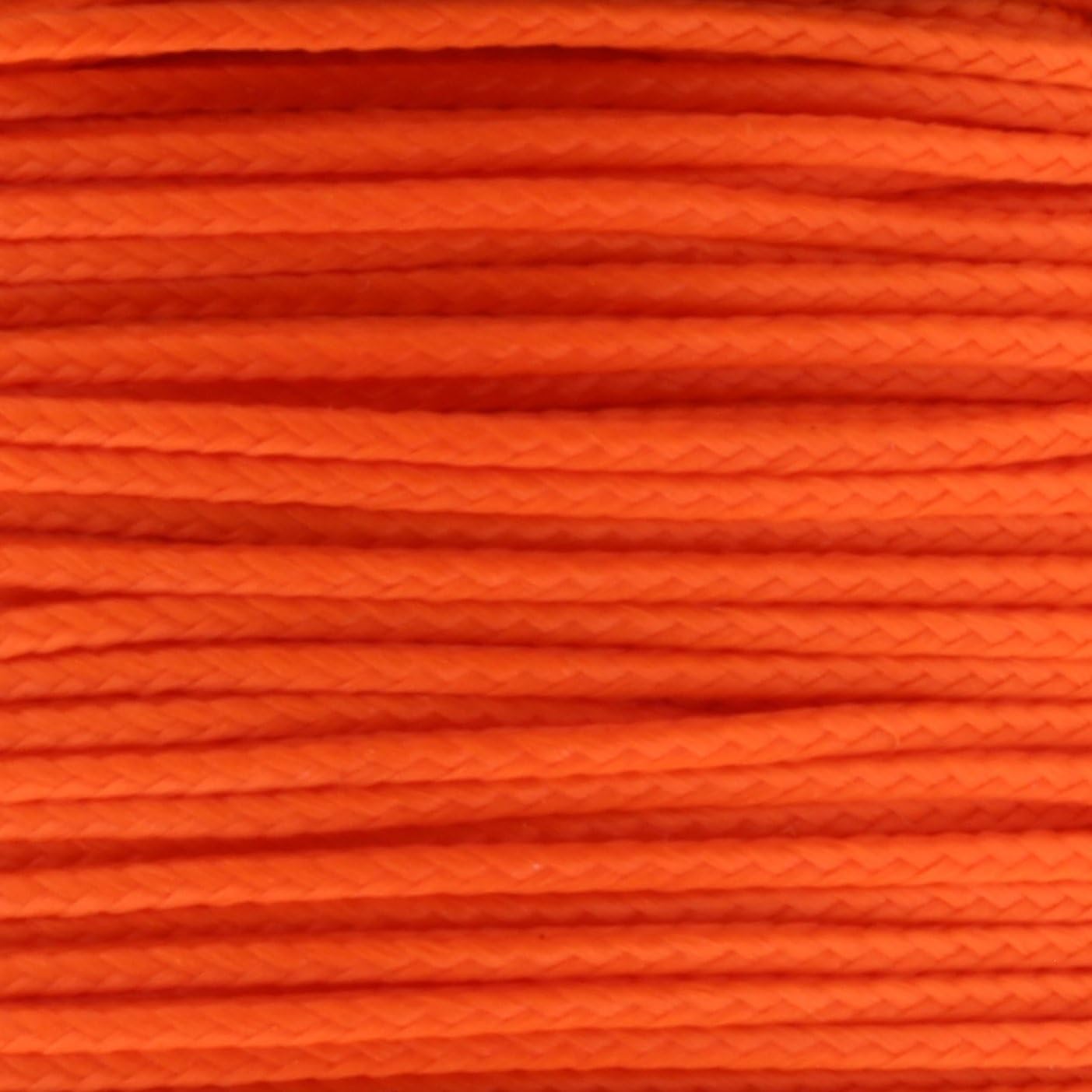 JIG PRO SHOP Black 1.18mm x 125' Micro Cord Paracord - Made in The USA