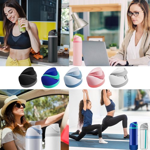 Replacement Lid Compatible with Owala Freesip,One Button Water Bottle Top Lid Compatible with Owala Cup 16oz 24oz 32oz 40oz BPA-Free Replacement Accessory Stopper,No Leak (Blue)