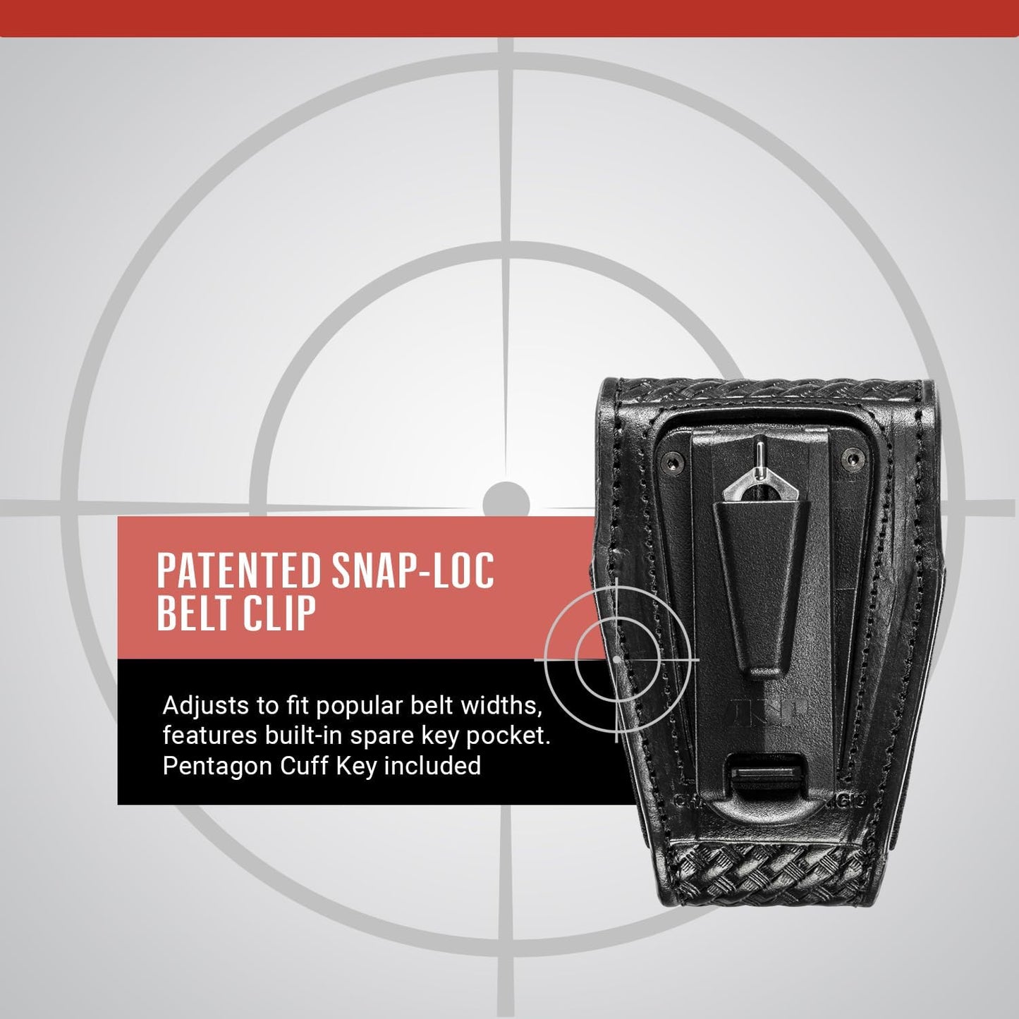 ASP Duty Handcuff Case for ASP Chain or Hinge Handcuffs, Handcuff Case for Duty Belt, Police Vest, or Belt Pouch, Duty Belt Accessories, Police Gear and Security Guard Equipment