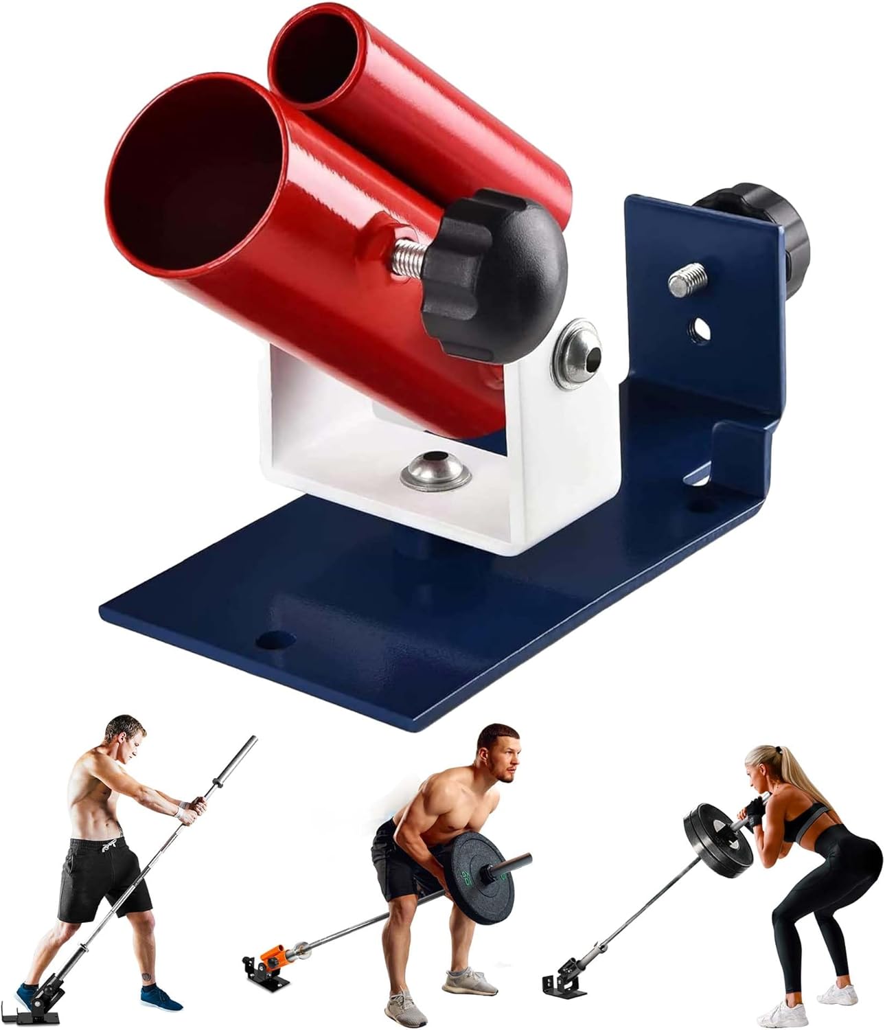 Yes4All Deluxe T-Bar Row Platform – Full 360° Swivel & Easy to Install – Fits 1” Standard and 2” Olympic Bars (8. Black - T-Bar Row Platform + Lock Jaw 1inch & 2inch)