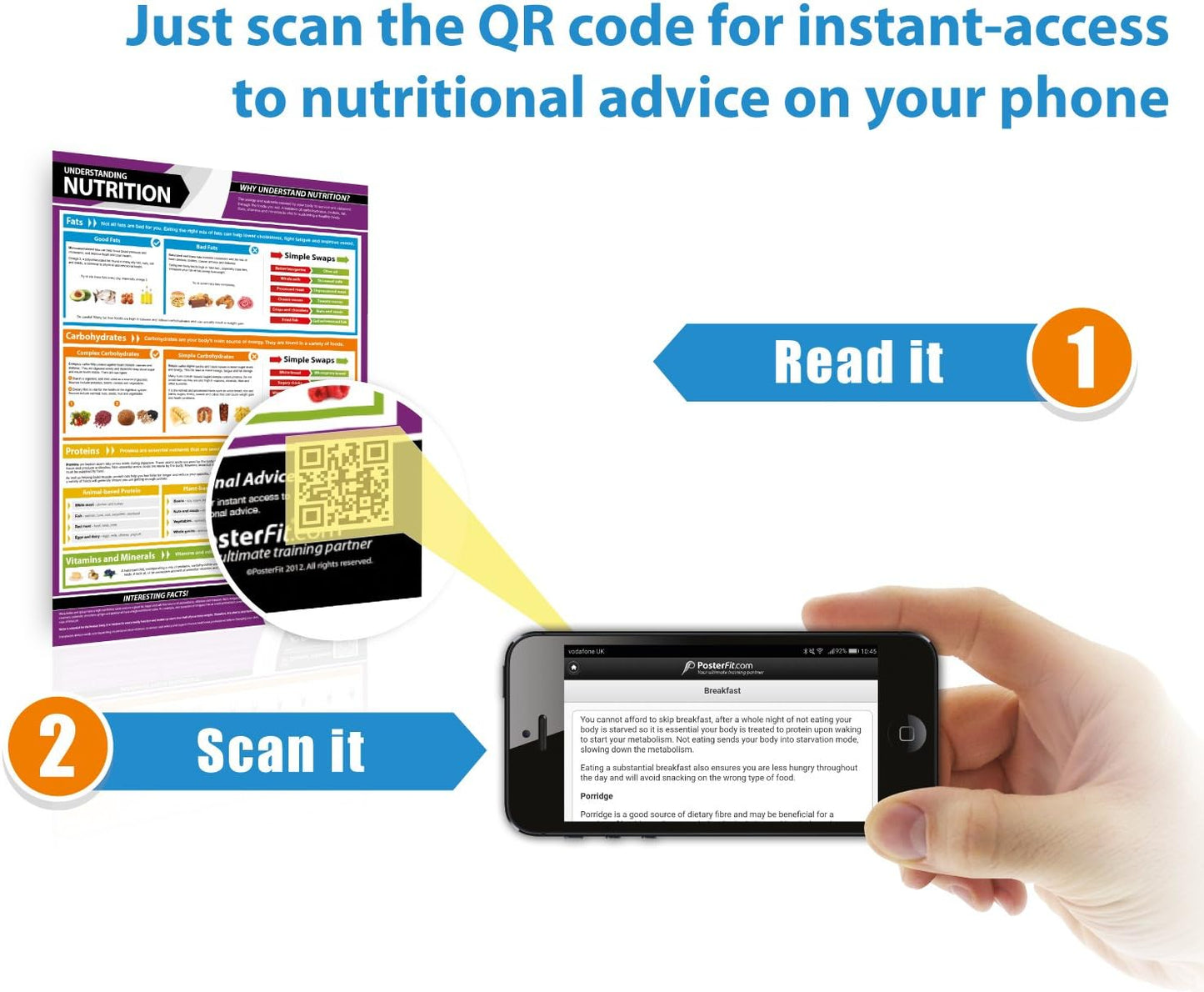 EXTRA LARGE Training Zones & Thresholds Poster - Laminated Home & Gym Chart with Video Support