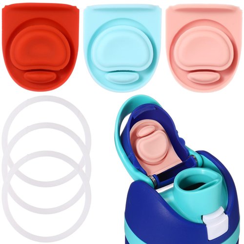 Leitee 6 Pcs Water Bottle Seal Circle and Replacement Stopper Silicone O Ring Top Lid Gasket Parts Compatible with Owala FreeSip 19/24/32/40oz Cap Mouth Top Plug Gasket Accessories