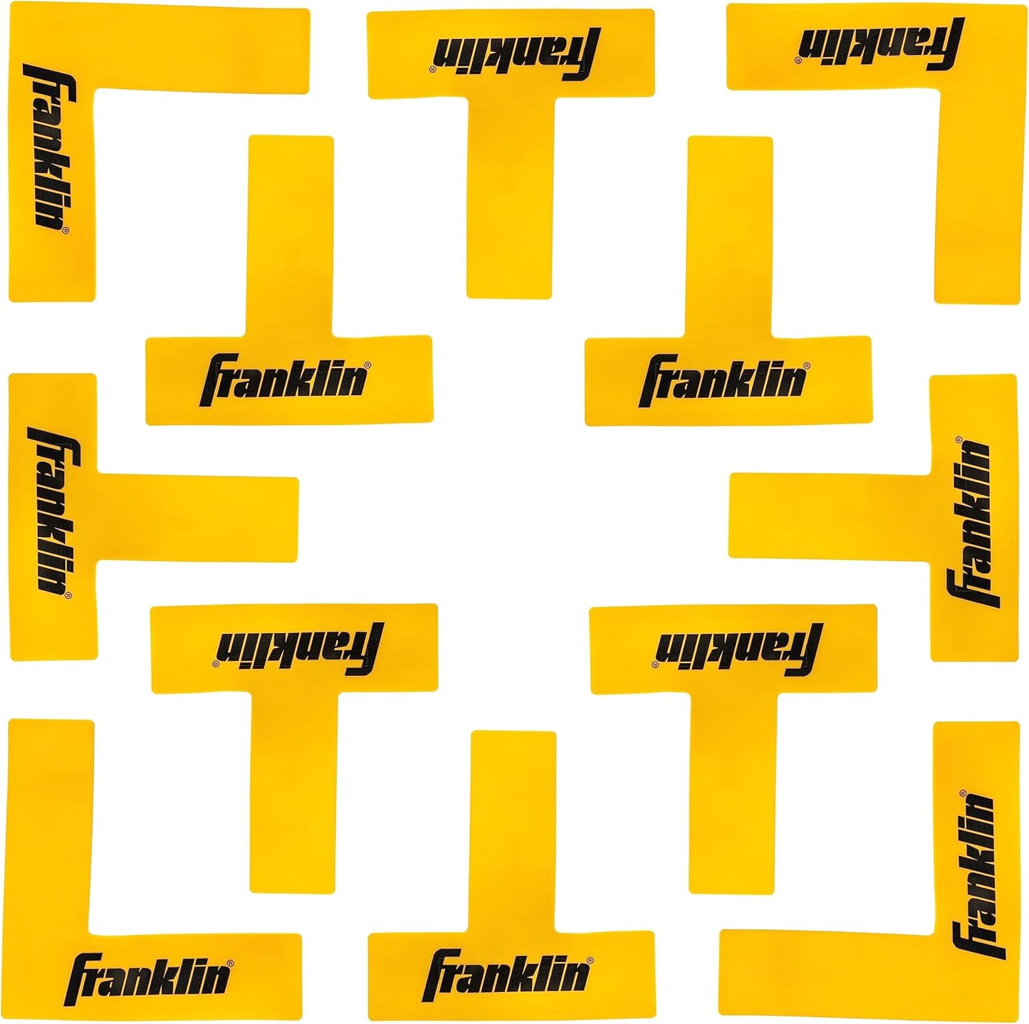 Franklin Sports Pickleball Court Marker Kit - Lines Marking Set with Tape Measure - Official Size Court Throw Down Markers