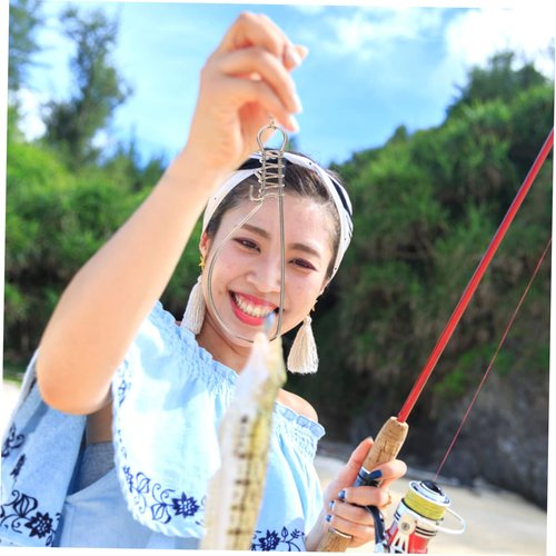 BESPORTBLE Stainless Steel Fish Stringer Clip - Heavy Duty Fishing Stringer with Lock for Outdoor Fishing Portable and Reliable Fish Control Tool 6.69X1.57In